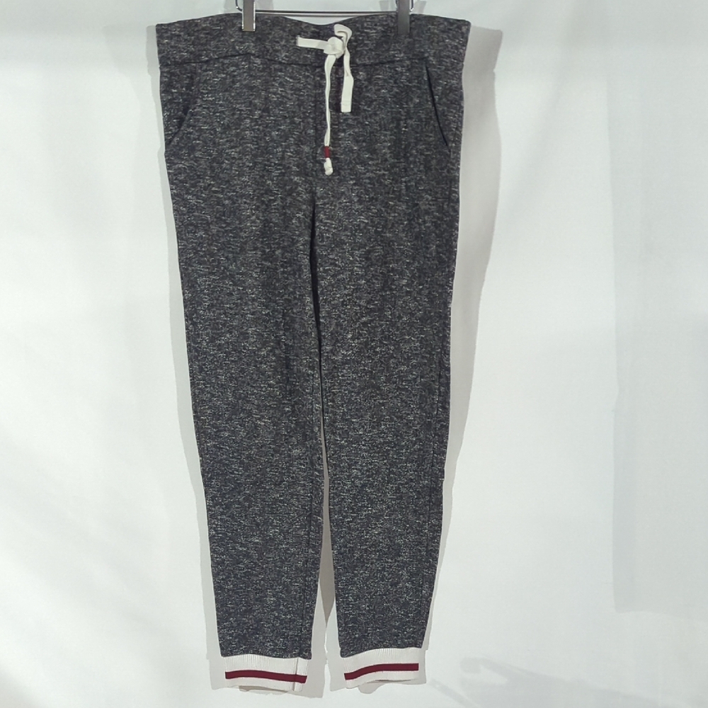 Ardene Charcoal Joggers with White and Red Accents